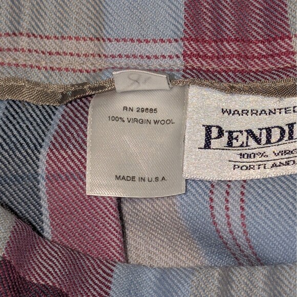 Pendleton Skirt Wm's size 8 100% Pure Virgin Wool Authentic Malcolm Tartan Plaid - Picture 5 of 8